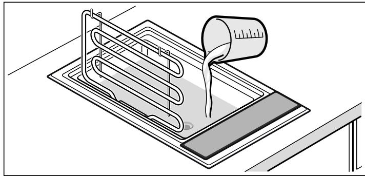 BOSCH PRU375FB1E - Remplir les bacs d'eau et de pierres de lave - 1