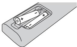 LG HB45RC - Insertion des piles - 1