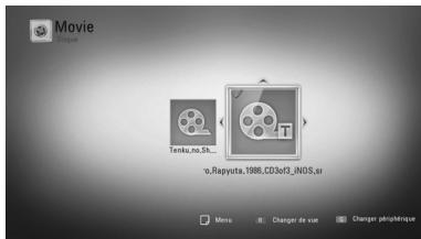 LG HB45RC - Sélection d'un fichier de sous-titres MOVIE - 1