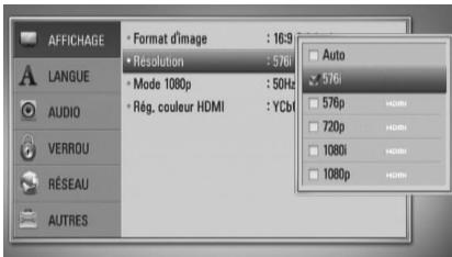 LG HB45RC - Réglage de la résolution - 2