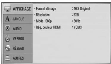 LG HB45RC - Réglage de la résolution - 1