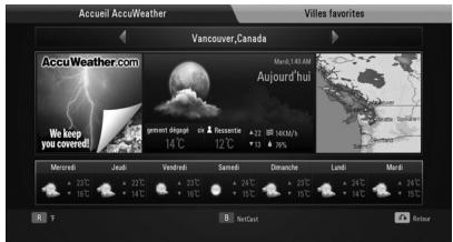 LG HB45RC - Consultation de la météo - 3