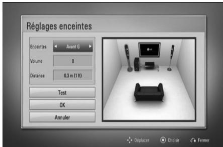 LG HB45RC - Réglages enceintes - 1