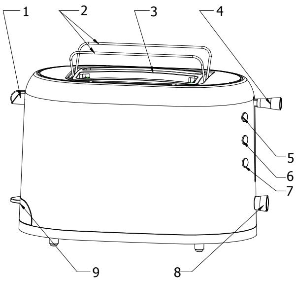 BRANDT TO AROM - description du grille-pain - 1