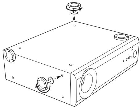 YAMAHA YHT-S401 - Placement du récepteur à caisson de graves intégré en position verticale - 1