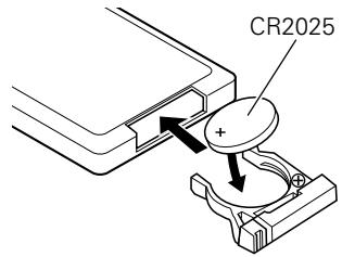 DENON DSD300BKE2 - Insertion des piles - 2