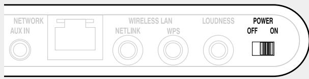 DENON DSD300BKE2 - Réglez l'interrupteur d'alimentation coulissant sur "ON" sur l'appareil principal. - 1