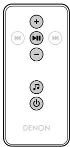 DENON DSD300BKE2 - □ Touches de commande du Serveur Audio - 1