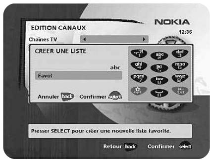 NOKIA 9470 - Créerliste - 2