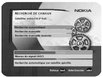 NOKIA 9470 - Recherche des canaux - 2