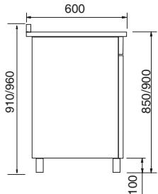 FRATELLI ONOFRI CH 98 DFS GRIS - DIMENSIONS D'ENCOMBREMENT (mod. 108) - 2