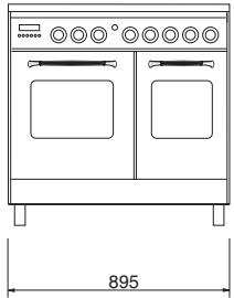 FRATELLI ONOFRI CH 98 DFS GRIS - DIMENSIONS D'ENCOMBREMENT (mod. 192) - 1
