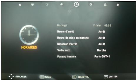 C6V APOLLO L22W11 LED - Menu Horaires - 1