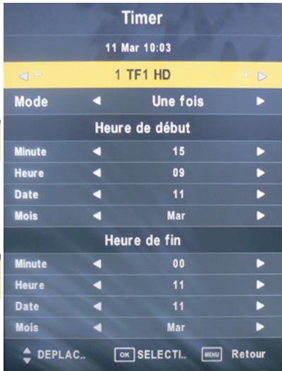 C6V APOLLO L22W11 LED - Programmer un enregistrement (TIMER) - 3