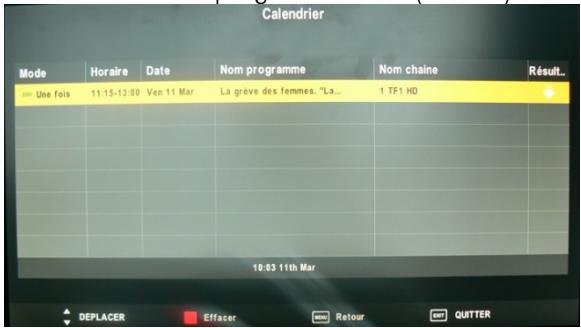 C6V APOLLO L22W11 LED - Programmer un enregistrement (TIMER) - 4