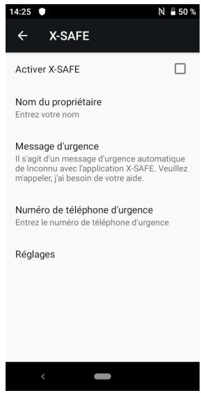 CROSSCALL GSM - Ouvrez l'application X-SAFE - 1