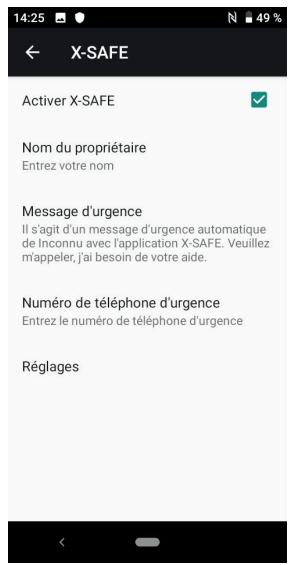 CROSSCALL GSM - Ouvrez l'application X-SAFE - 4