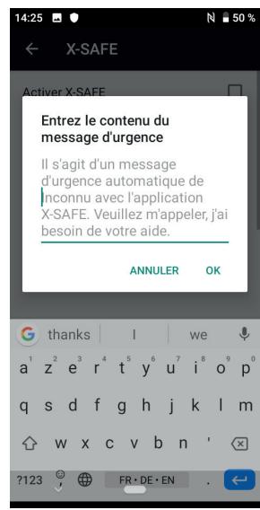 CROSSCALL GSM - Ouvrez l'application X-SAFE - 3