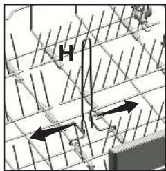 DANY BEKOLAVE-VAISSELLEBDFN26440W - Tige à bouteilles du panier inférieur - 1