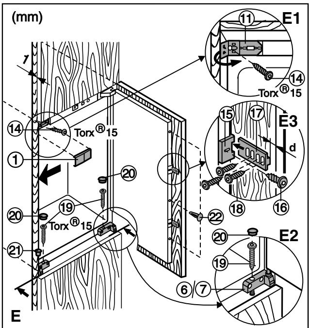 LIEBHERR IGS 1113 - Fixation dans l'élement de cuisine - 3