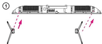 JVC LT-43FV130 - Attaching the Stand - 1