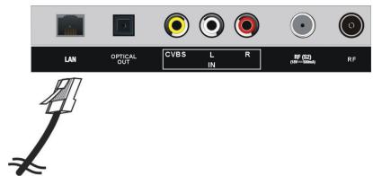 JVC LT-43FV130 - Verbinding makes met een bekabeld (Ethernet)-network - 1