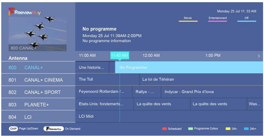 JVC LT-43FV130 - Electronic Program Guide (EPG) - 1