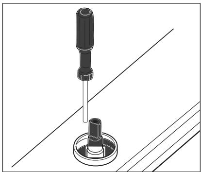 PROLINE PGH 4 W-F BLC - Réglage de la flamme position minimale sur le robinet - 1