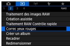 CANON G7X MII - Correction des yeux rouges - 2