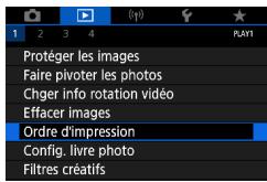 CANON G7X MII - Ajout d'images aux ordres d'impression (DPOF) - 1