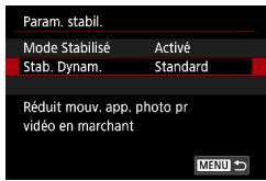 CANON G7X MII - Correction d'un bouge important de l'appareil photo - 2