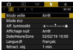 CANON G7X MII - Utilisation du Mode veille - 1