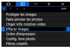 CANON G7X MII - Effacement de plusieurs images en une fois - 1