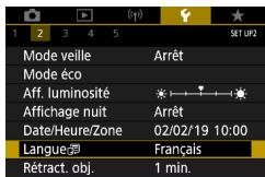 CANON G7X MII - Reglez le fuseau hora. - 5
