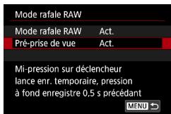 CANON G7X MII - Prise de vue en mode de rafale RAW - 2