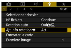 CANON G7X MII - Ajout d'informations sur l'orientation aux videos - 1