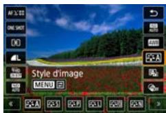 CANON G7X MII - Personnalisation des couleurs (Style d'image) - 1