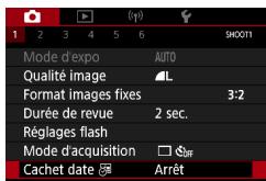 CANON G7X MII - Ajout d'un cachet date - 1