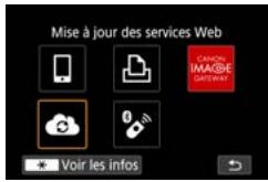 CANON G7X MII - Enregistrement de CANON iIMAGE GATEWAY - 9