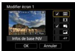 CANON G7X MII - Personnalisation de l'affichage des informations de prise de vue - 3