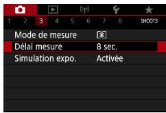 CANON G7X MII - Réglage du déliai mesure - 1