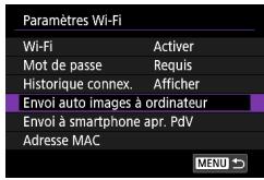 CANON G7X MII - Connexion via Wi-Fi - 3