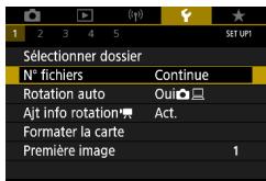 CANON G7X MII - Modification de la numérotation des fichiers - 1