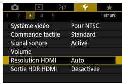 CANON G7X MII - Réglage de la résolution de la sortie HDMI - 1