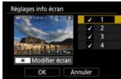 CANON G7X MII - Personnalisation de l'affichage des informations de prise de vue - 2