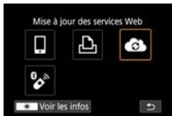 CANON G7X MII - Enregistrement d'autres services Web - 2