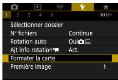 CANON G7X MII - Formatage des cartes mémoire - 1