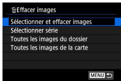 CANON G7X MII - [Effacer images] - 1