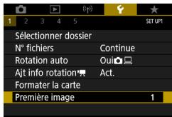 CANON G7X MII - Réglage de l'affichage de l'écran de démarrage - 1