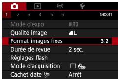CANON G7X MII - Modification du ratio d'aspect - 3
